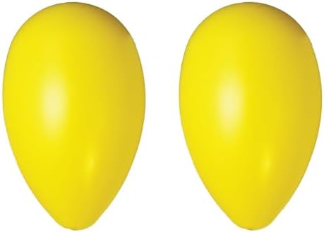 Jolly Pets Jolly Egg Dog Toy, 12 Inches/Large, Yellow (Pack of 2) by JollyPets