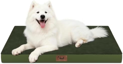 Large Waterproof Orthopedic Dog Bed with Egg Crate Foam by TailStories