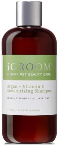 iGroom Argan+Vitamin E Dog Shampoo, Groom Like a Professional, Enhanced Cleaning Power, Reccommended pH Balance, Made in USA, 16 oz by iGroom