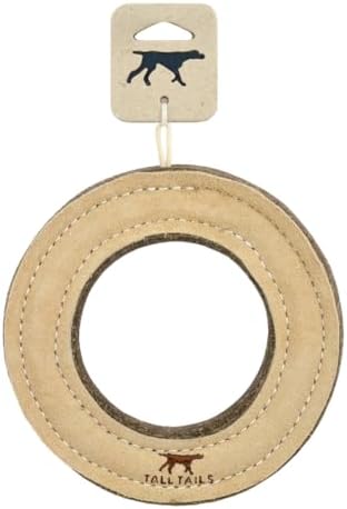 Tall Tails Ring Natural Leather Fetch Toy for Dogs - Image 5