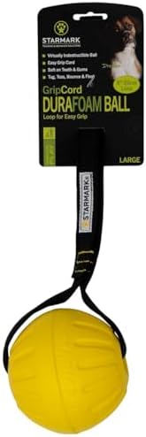 Starmark GripCord DuraFoam Ball on Loop Large Dogs 3.5-in - Image 2