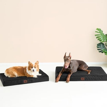 EHEYCIGA Orthopedic Dog Bed Large with Removable Washable Cover, 47IN Black - Image 6