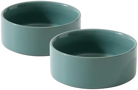 Havniva Cat Bowls Set of Two, 6.1” Ceramic Cat Food Bowls, Cat Water Bowl by Havniva