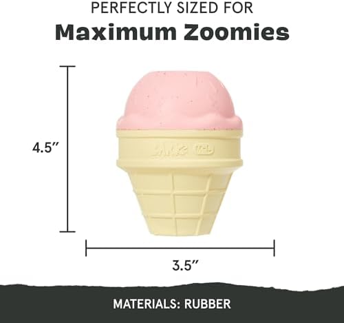 BarkBox I-Squeak Cone Dog Toy for Large Dogs, Perfect for Treat Spreading with a Wacky Bounce for Endless Playtime - Image 3