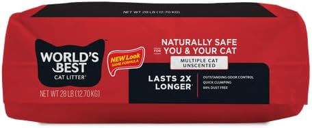 World's Best Cat Litter, Clumping Litter Formula, 28-Pounds