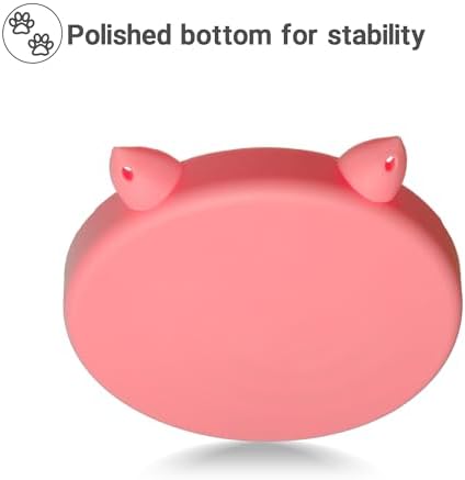 Bifeaw Slow Feeder Cat Bowl, Easy to Clean Silicone Bowl, Ideal for Dry and Wet Food (Purple and Pink) - Image 4