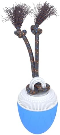 Interactive Dog Ball Toy for Medium & Large Dogs, Automatic Moving Dog Toy with Bird Sounds and Rope, USB Rechargeable Smart Ball with Fast & Slow Modes, 500mAh Dog Enrichment Toy by NETRCO