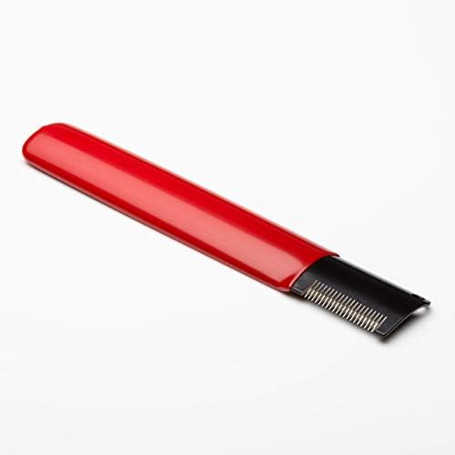 Mikki Dog, Puppy Grooming Stripping Knife - Hand Stripping Blade Tool for Fine Hair Coats, Red by Mikki