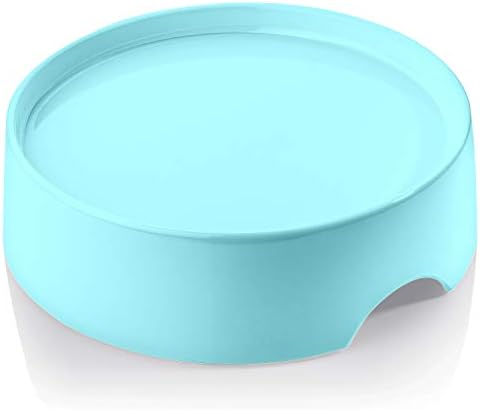 CatGuru Food Table for Cat Bowls, Elevated Feeding Station for Cat Food Bowl, Raised Stand for Pet Food and Water Bowls, Pet Feeder for Indoor Cats, Stress Free Stand for Pet Dishes or Plates (Aruba) by CatGuru