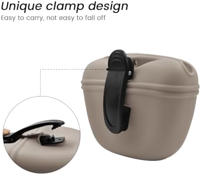 AUDWUD Silicone Dog Treat Pouch with Clicker Magnetic Closure Secure Clip - Image 4