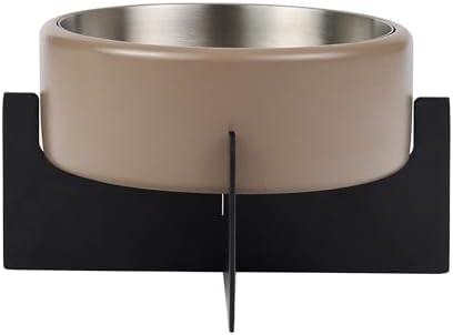Ripple Ridge 16oz (2 Cups) Small/Medium Slanted Pet Feeder with Weighted Concrete Base and Removable Stainless Steel Bowl, Non-Slip Dishwasher Safe for Dogs, Cats, Pink DBL3001A - Image 7