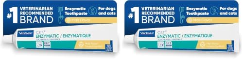 Virbac C.E.T. Enzymatic Toothpaste, Malt Flavor, 2.5 oz (Pack of 2) by Virbac