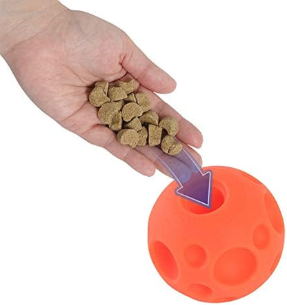Omega Paw Authentic Tricky Treat Ball - Medium,Orange - Image 4