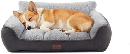 Extra Thick Orthopedic Bolster Dog Bed Medium Size Dogs by WARMREST