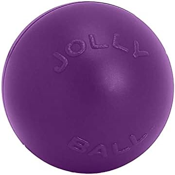 Jolly Pets Push-N-Play Small Dog Ball Toy, 4.5 in, Red - Image 2