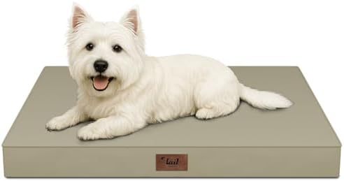 Waterproof Orthopedic Dog Crate Bed for Small Dogs & Cats by TailStories