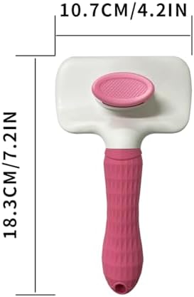 Pet Cleaning Deshedding Brush,Pet Hair Removal Brush for Shedding Massaging Grooming for Small Dogs,Cats,Rabbits(pink) - Image 5