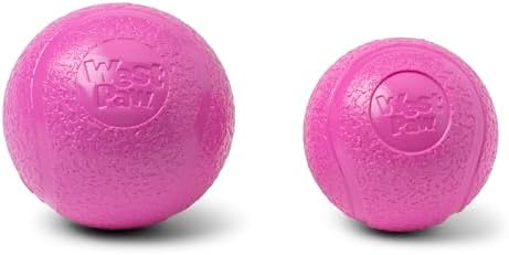 WEST PAW Boundr Ball Dog Fetch Toy – Bouncing Toys for Dogs, Fetch, Catch, Chewing, Play – Floatable, Recyclable Balls – Large Hot Pink - Image 2
