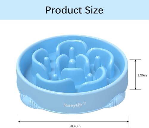 MateeyLife 2-Pack Slow Feeder Dog Bowls, 4 Cups, Dog Puzzle Feeder Bowl - Image 3