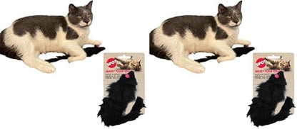 SPOT Shaggy Plush Ferret - Interactive Rattle and Catnip Fuzzy Toy for Indoor Cats and Kittens, Large Size Perfect for Pouncing, Chasing, Hunting, 11 Inches (Pack of 2) by SPOT