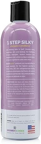 Bark2Basics One Step Silky Dog Shampoo & Conditioner, 16 oz - Natural Ingredients, 2 in 1 Formula, 16 to 1 Concentration, Detangles and Strengthens - Image 3