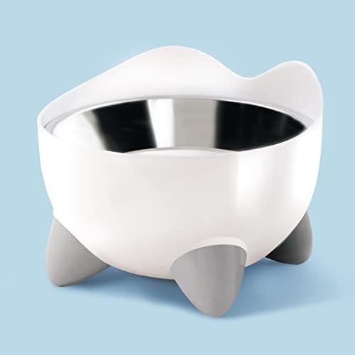 Catit PIXI Elevated Feeding Dish, White - Image 2