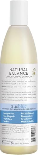 TrueBlue Natural Balance Conditioning Dog Shampoo with Green Tea & Chamomile - Cleansing Wash, Deodorizing, Moisturizing – Toxin Free, Natural Botanical Blend – Tearless Cleaner – 12 Fl. Oz. - Image 2