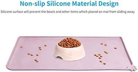 AUDWUD Waterproof Silicone Pet Feeding Mats,Anti-Slip Dog Food Bowl Pad - Image 2