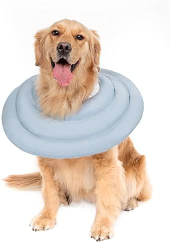 Gagabody Dog Cone for Large Dogs - Comfortable Adjustable Soft Alternative After Surgery - Elizabethan Donut Collar for Recovery - Different Sizes for Cats, Medium and Small Dogs by GAGABODY