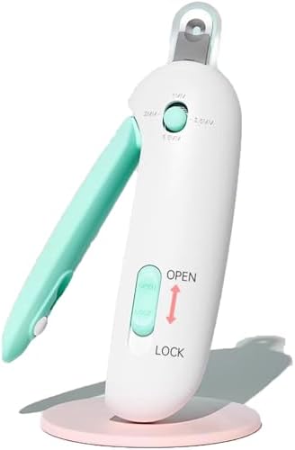 Cat Nail Clipper | Cat Nail Trimmer with Clipping Debris Storage, Adjustable Sizes, Hidden Nail File, Round Hole Blade for Injury-Free Grooming Tool for Pets by Paioxerty