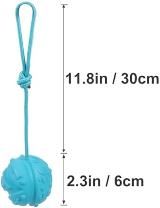 Dog Training Ball on Rope, 2Pcs Dog Rope Toys for Chew Training, Pull Throw and Fetch - Image 2