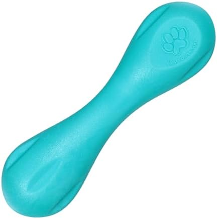 WEST PAW Zogoflex Hurley Dog Bone Chew Toy – Floatable Pet Toys for Aggressive Chewers, Catch, Fetch – Bright-Colored Bones for Dogs – Recyclable, Dishwasher-Safe, Non-Toxic, X-Small, Teal by WestPaw
