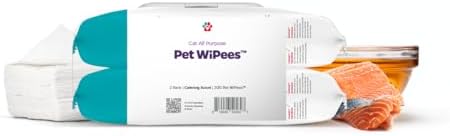 Pet Parents® Pet WiPees™ Cat All Purpose Cat Wipes, Pet Wipes, All Purpose Wipes for Cats & Cat Bath Wipes, Cat Cleaning Wipes (100 Count (Pack of 2), Calming) by PetParents
