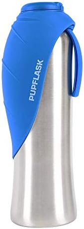 PupFlask Large Dog Water Bottle, Portable Stainless Steel Travel Bowl by TuffPupper
