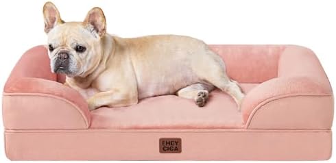 EHEYCIGA Orthopedic Small Dog Bed, Waterproof Memory Foam Washable Pet Beds by EHEYCIGA