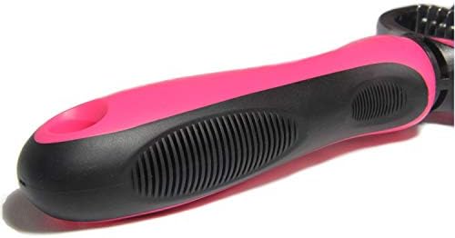 Maxpower Planet Pet Grooming Brush - Double Sided Undercoat Rake for Dogs & Cats, Extra Wide Brush to Reduce Shedding by 95% (Pink, S) - Image 4