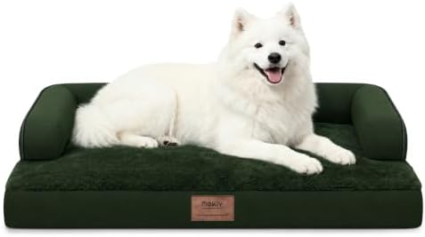 MEKIY Orthopedic XL Dog Bed with Bolster for Extra Large Size Dogs by Mekiy