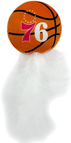 BEST PLUSH NBA 76ERS Cat Toys - 3pc Set: Jersey, Basketball & #1 Fan. Filled with Fresh Catnip. Beautiful Team Logos - Image 3