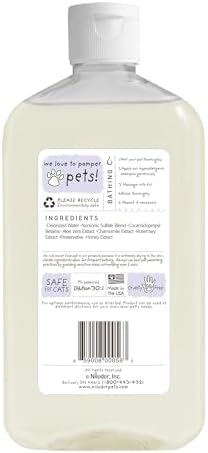 Bobbi Panter Hypoallergenic Dog Shampoo Honey, Aloe Vera, Chamomile & Rosemary – Dye & Fragrance Free Natural Formula for Sensitive & Allergy Skin, Tear-Free, 30:1 Concentrate, Made in USA, 14 oz - Image 7