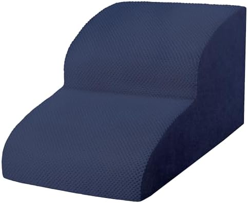 Dog Stairs for Small Dogs, High Density Foam Dog Ramp, Extra Wide Non-Slip Pet Steps for High Beds Or Couch, Soft Foam Doggie Ladder for Dogs Injured, Older Pets, Small Cats by Heeyoo