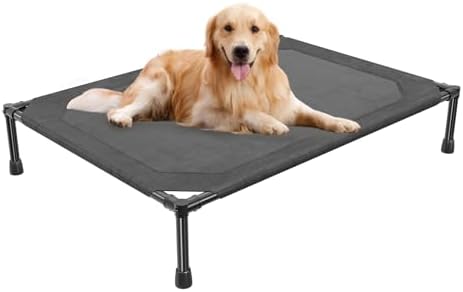 Simple Trending Elevated Dog Bed for Large Dogs, Waterproof Raised Dog Cot by SimpleTrending