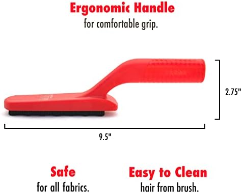 Lilly Brush Fluffy Pet Hair Clean-Up Gentle Bristled Brush for Fur, Lint, Furniture, Fabric & Rug Cleaner For Homes with FLUFFY DOUBLE-COATED LONG-HAIRED PETS ONLY - Image 6