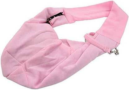 Pet Sling Carrier Bag Travel Tote for Cats Dogs, Up to 16 lbs (Pink) - Image 3