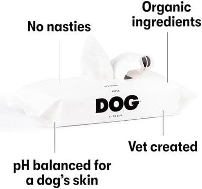 DOG by Dr Lisa - Dog Wipes - Plant-Based, Natural Bathing Wipes for Dogs - Made from 100% Compostable Bamboo - Vet-Created - Vegan, Non-Toxic - 240 Count - Image 7