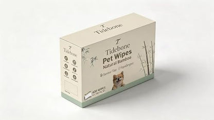 Premium Bamboo Pet Wipes – Biodegradable Dog & Cat Grooming Wipes, Thick & Hypoallergenic, Eco-Friendly Cleaning for Paws, Face & Coat – (400 Count/4 Pack) - Image 2