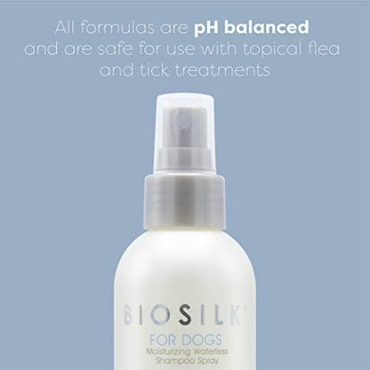 BioSilk for Dogs Silk Therapy Waterless Dog Shampoo Spray, 8 Fl Oz - Image 2