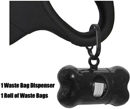 16 ft Retractable Dog Leash for Large Dogs up to 44 lbs,Tangle-Free Nylon Tape,Black M - Image 4