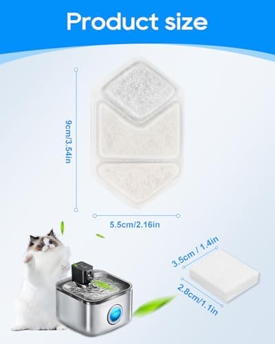 24PCS Cat Water Fountain Filters Compatible with Speedeer, Filter - Image 6