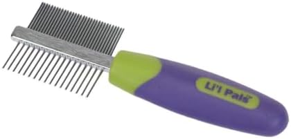 Coastal Pet Li'l Pals Double-Sided Dog Comb - Tick & Flea Comb - Dog Grooming Brush for Small Breeds & Puppies - One Size by CoastalPet