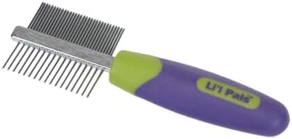 Coastal Pet Li'l Pals Double-Sided Dog Comb - Tick & Flea Comb - Dog Grooming Brush for Small Breeds & Puppies - One Size by CoastalPet